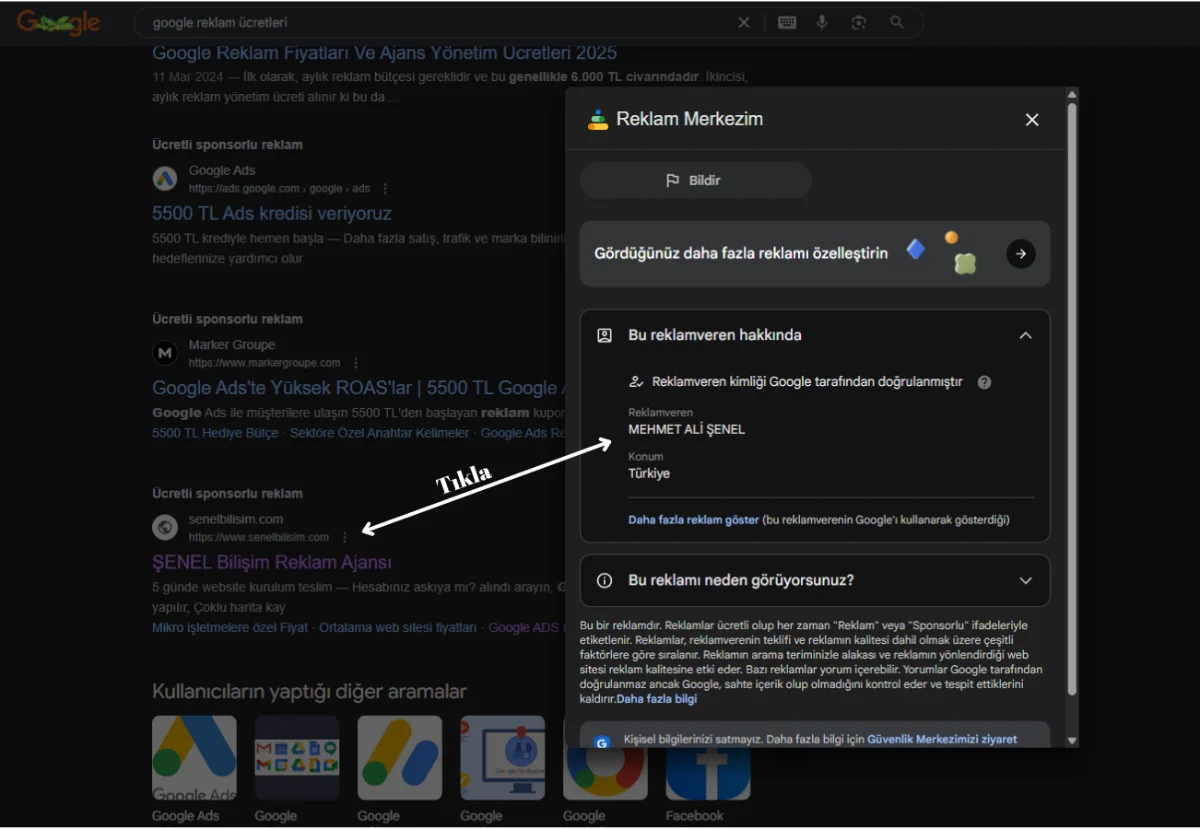 1200829 reklam doğrulama